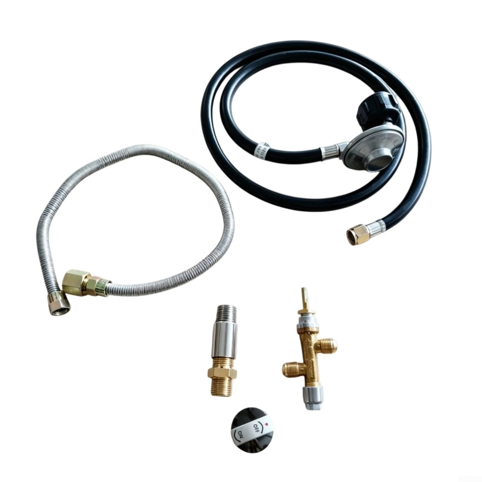 Tubo flessibile per gas propano con valvola ABS resistente alle perdite per il controllo del fuoco e del barbecue
