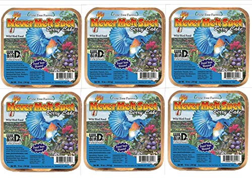 Pine Tree Farms Never Melt Suet Berry Cake 12 oz. 3011 Made in USA (6)