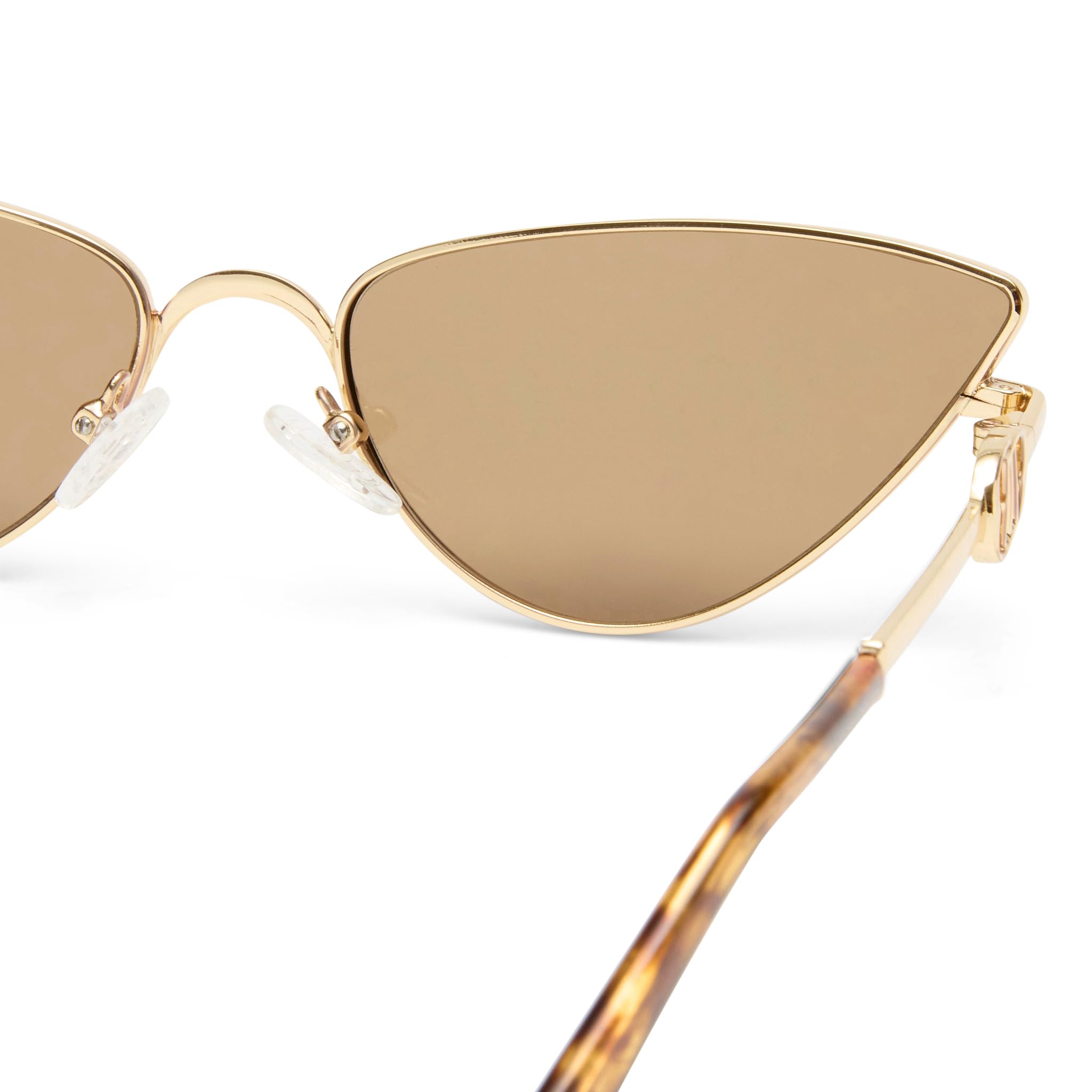 Le Specs. THE SOIREE BRIGHT GOLD - Sonnenbrille für Damen CAT-EYE Rahmenform mit UV-Schutz LSU2552159