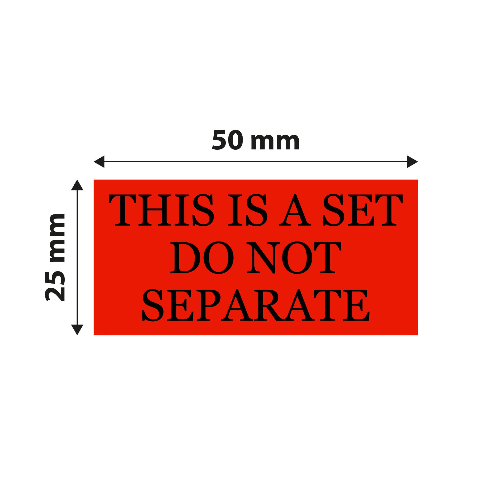 Image secondaire de Lot de 500 Étiquettes Autocollantes d'Expédition MD Labels - 50 x 25 mm - A Ne Pas Séparer