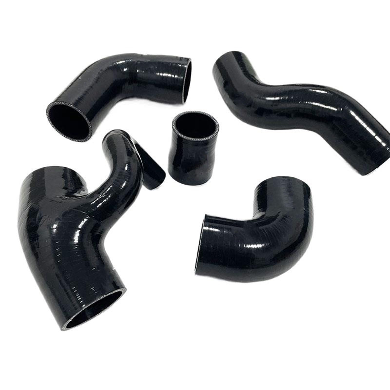 Manguito Turbo manguera de intercooler Kit de manguera de turbo de silicona compatible con Volvo 850 T-5/T-5R 1993-1997 S70/V70 T5 2,3 L, tubo de refrigerante del radiador(K8-157-012-016 Black)
