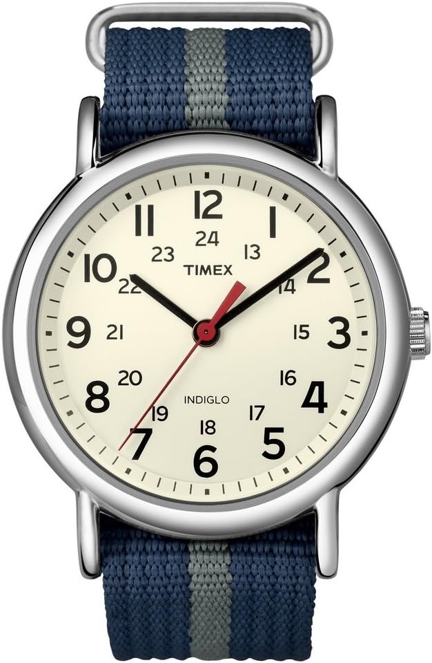 Weekender Unisex Quartz Watch with Analogue Display and Nylon Strap