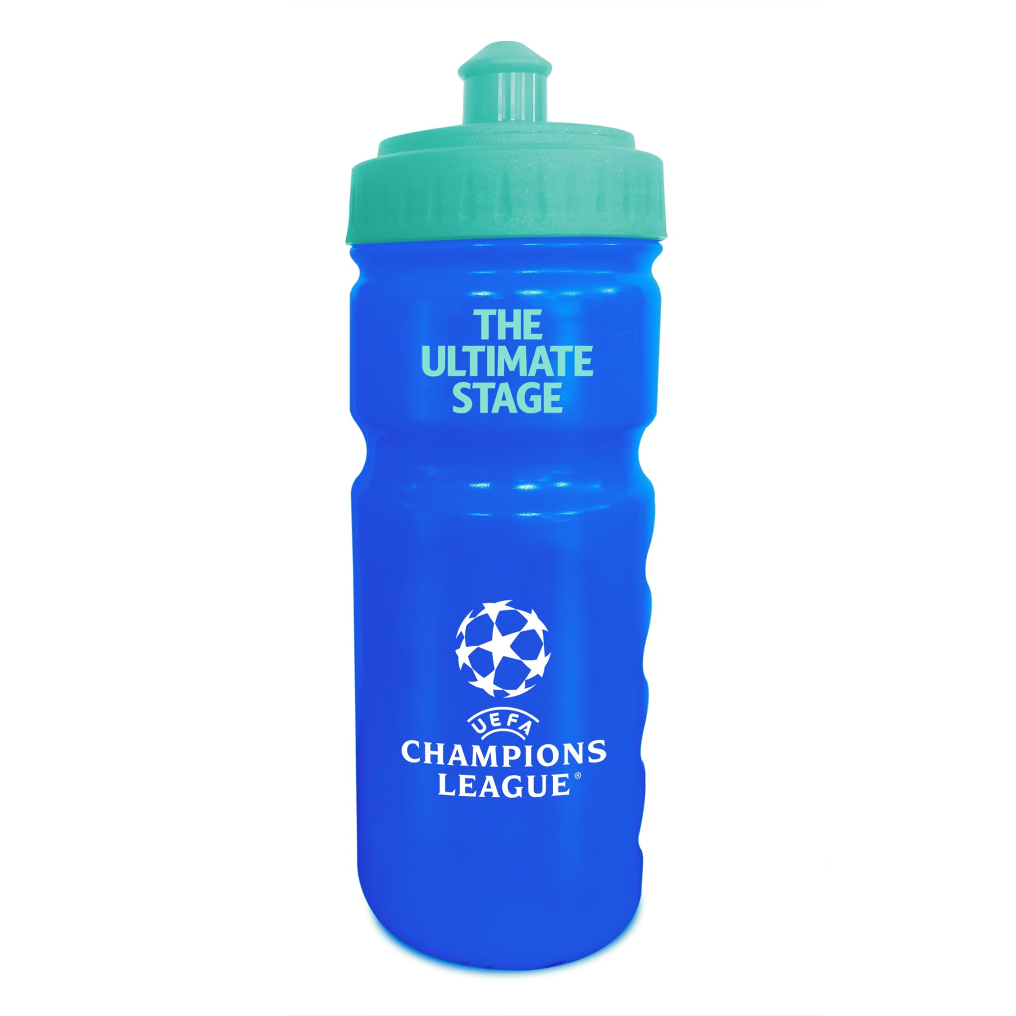 Hy-Pro UEFA Champions League, set regalo con licenza ufficiale, UCL, pallone da calcio taglia 5, pompa, bottiglia di plastica riutilizzabile da 500 ml, merchandising