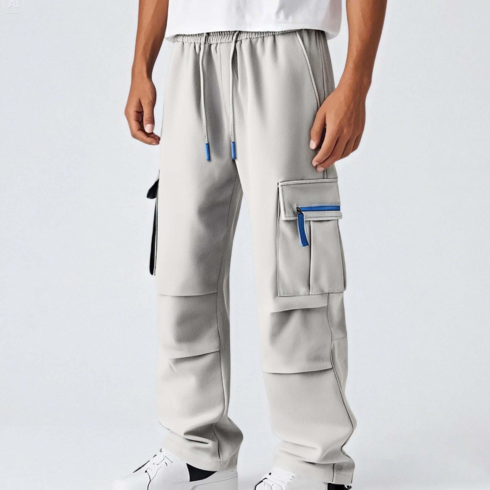 Generico Pantaloni Tuta Ragazzo Pantalone Lunghi Cargo Running Sportivi Palestra Uomo Leggins Comodi Pantalaccio Termici Eleganti Lavoro Abbigliamento Caldi Termico