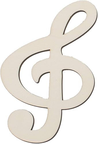 Miniatura 3 de Notas musicales Recortes de madera 9pcs