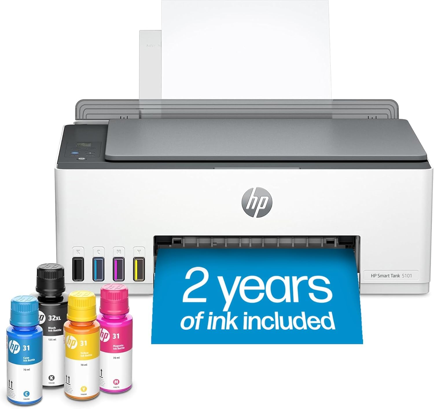 HP Smart Tank 5105 Wireless All-in-One Printer, Color, Print