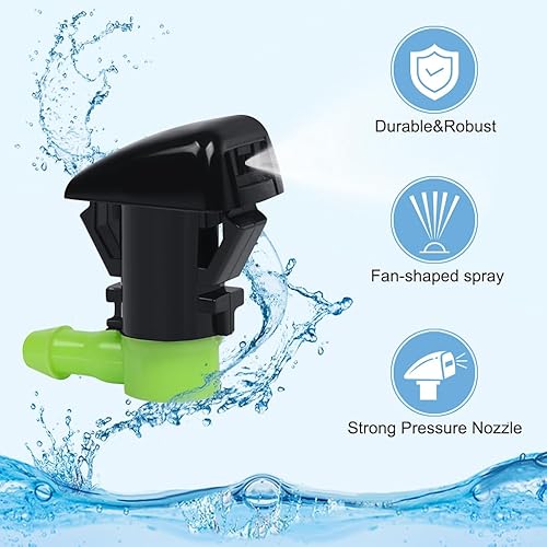 Kit de 2 boquillas ajustables para limpiaparabrisas apto para Jeep Grand Cherokee 2011-2021, GMC AcadiaBuick Enclave 2007-2017, Chevy Traverse