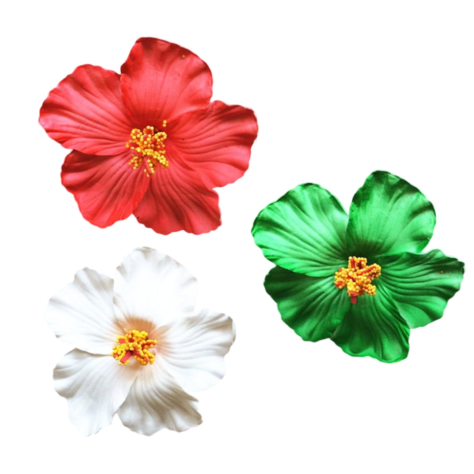 YUXITA Pack Of 3 Flower Hair Clip For Women Slip Resistant Plumeria Plan Party Wedding Hair Styling