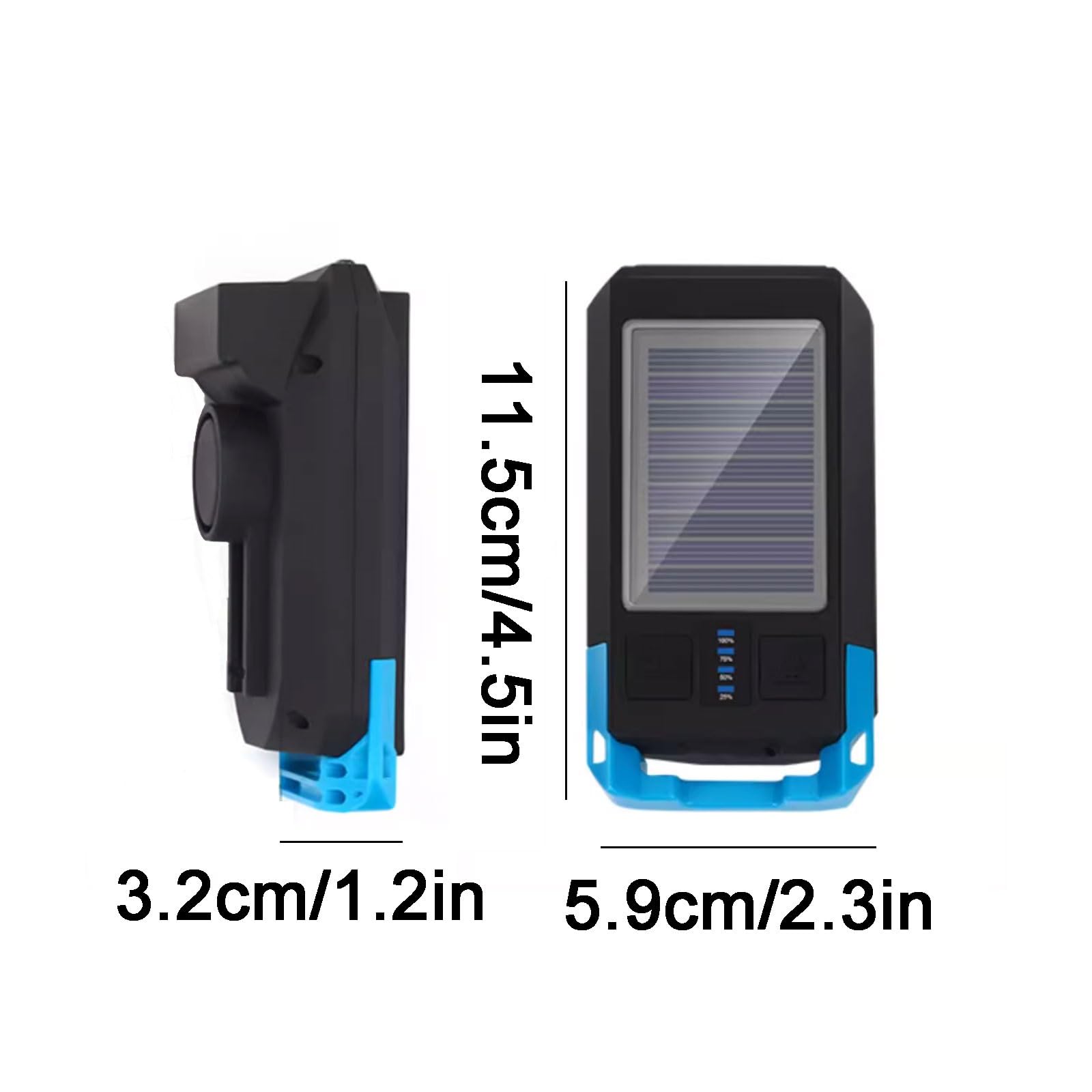 Kompaktowy plastikowy dzwonek rowerowy rower górski reflektor dzwonek mini akumulator głośnik zewnętrzny sprzęt do jazdy nocnej łatwa instalacja