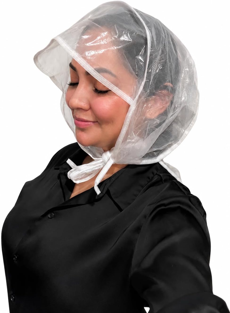 Diane Full Coverage Rain Hood for Hair and Neck Protection Clear