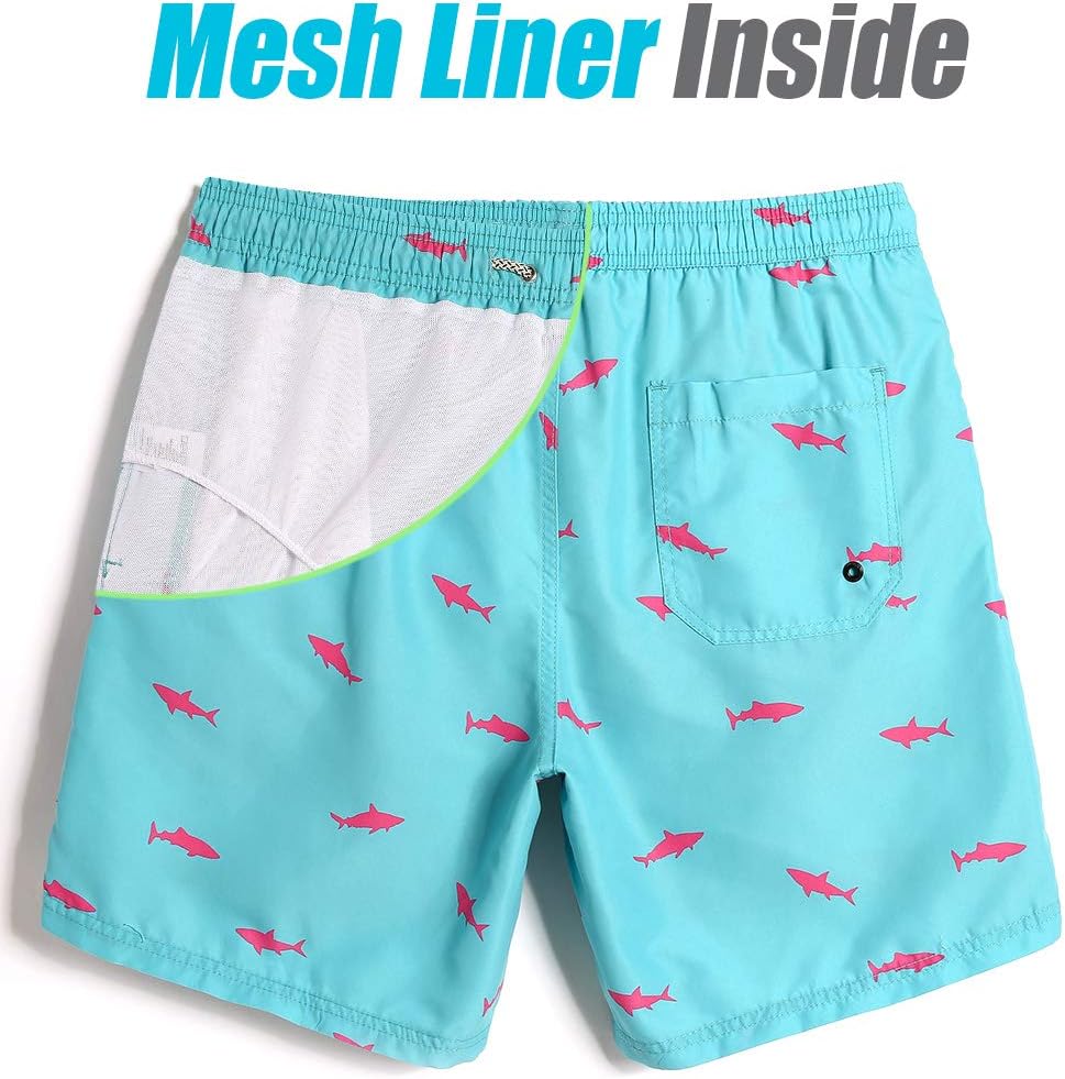 MaaMgic Swimming Trunks for Men and Boys, Swimming Shorts, Quick-Drying Surfing/Beach Shorts, with Mesh Lining, Reusable - Image 2