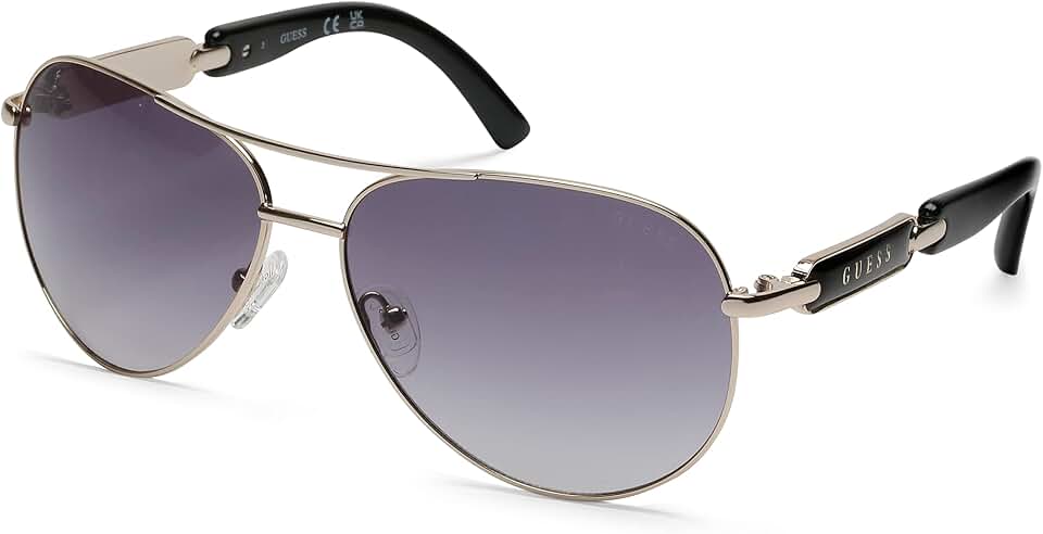 Óculos de sol feminino de metal Pilot
