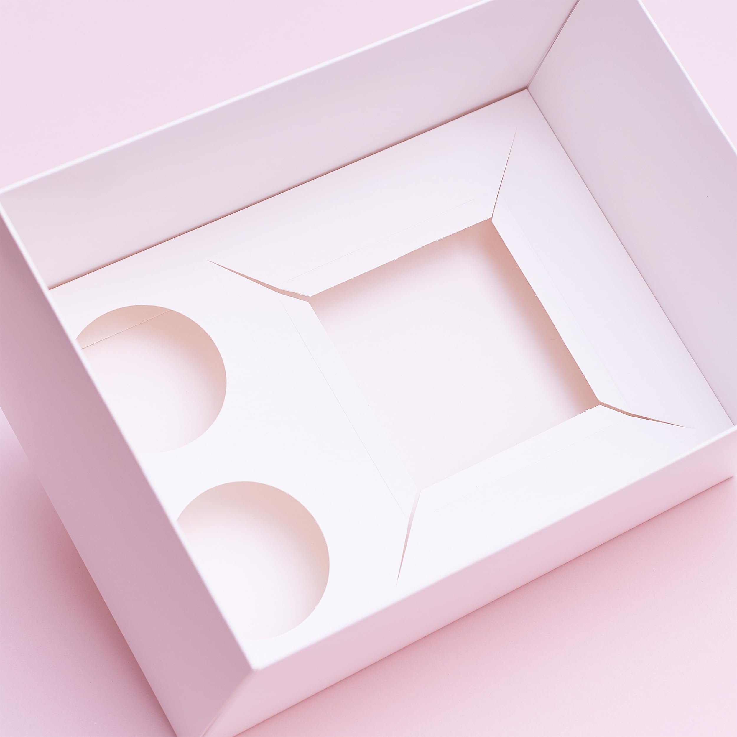 The Baked Studio - Pack of 5 - Extra Deep Premium Bento Cake & Cupcake Boxes with Clear Lids (Bento + 2 Cupcake Holes) - Image 2