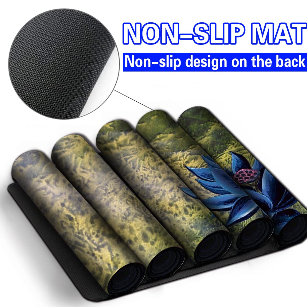 MPLR - Tapis De Jeu TCG Black Lotus & Chandra - 60x35 Cm - Dessus Polyester - Sous-couche Antidérapante - Bords Anti-effilochage - Sac Imperméable Inclus - MTG