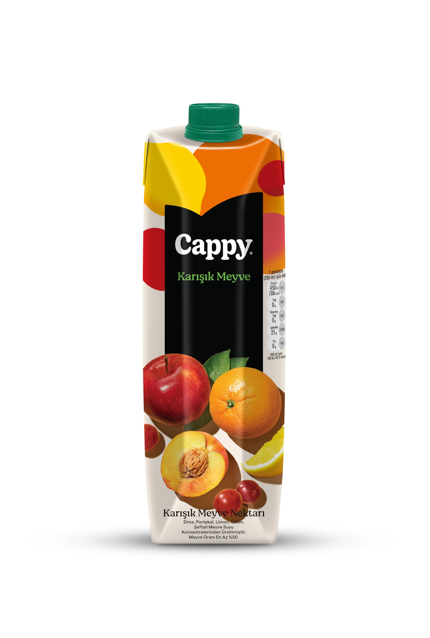 Cappy Karışık Meyve Nektarı Karton Kutu 12x1 L