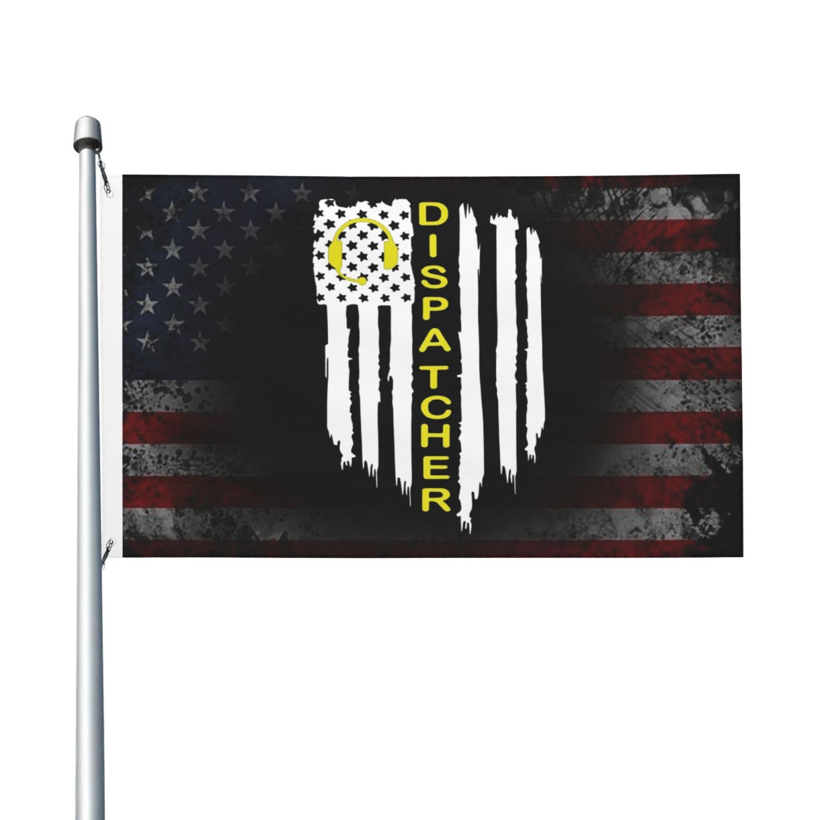 Dispatcher Definition Desk Sign With Thin Yellow Line Flag - Appreciation Gift For 911 Dispatchers