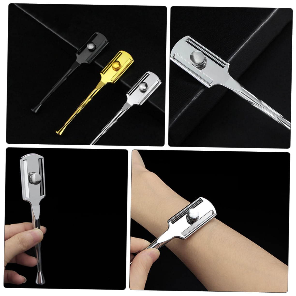 Beatifufu Men's Hair Trimmer Manual Beard Shaver Compact Portable Fashion Shaving Tool Comfortable Grip Easy Operation