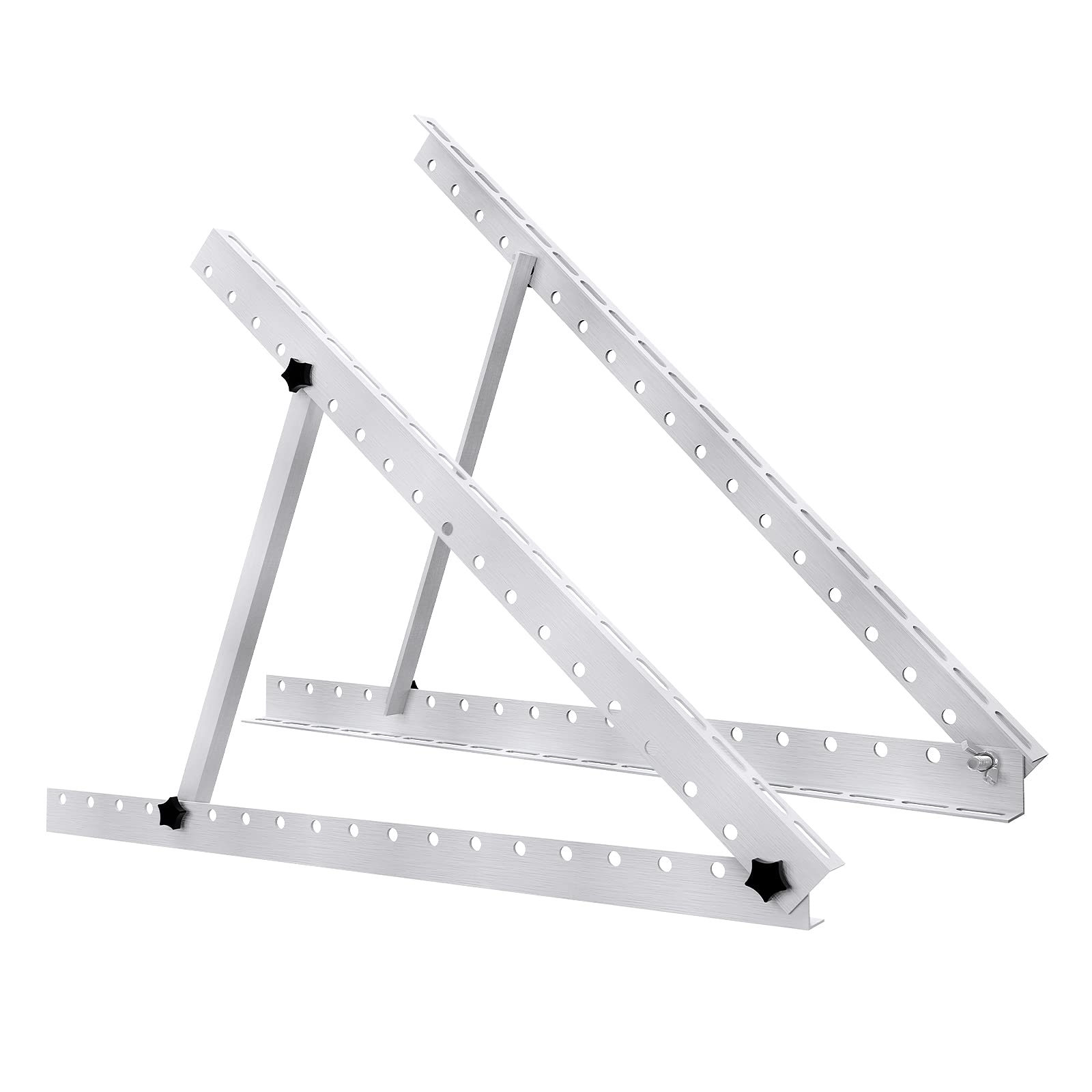 UISEBRT Supporto per pannello solare da 71 cm, inclinabile e pieghevole, per tetto della barca, camper, 2 pezzi