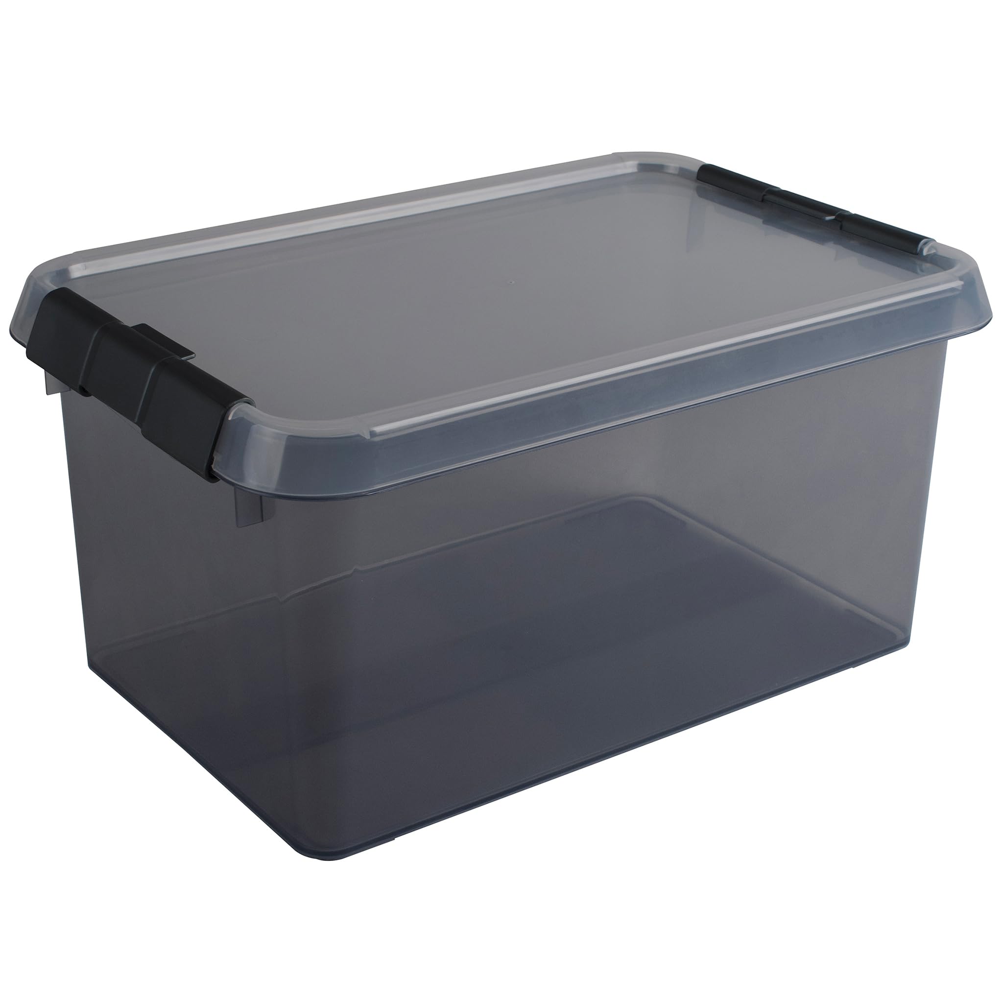 Helit Sunware The Comfort-Line 88001720 Storage Box 6 L Grey Transparent Organiser Box with Lid