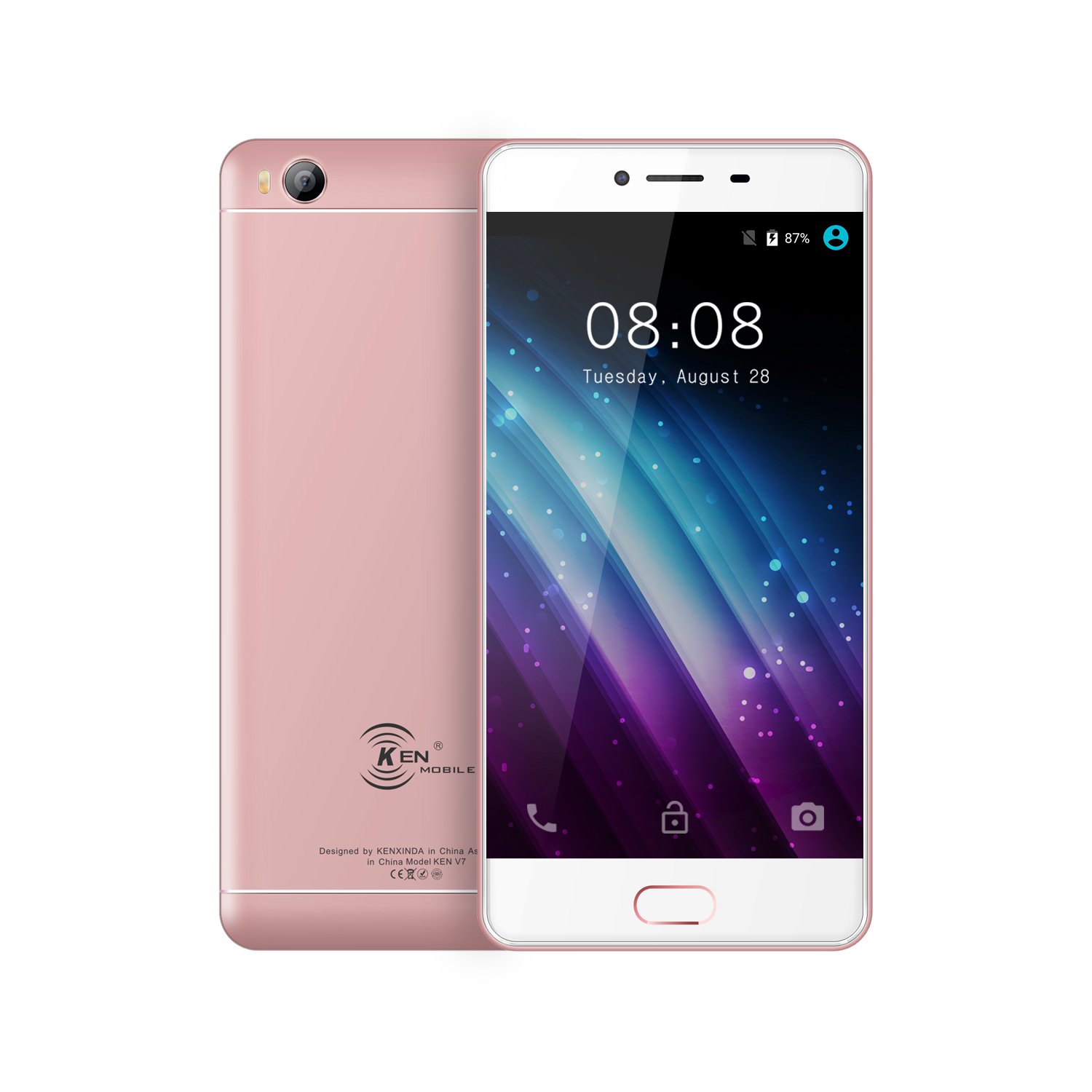 スマートフォン本体 KEN Kenxinda Ken V7 Smartphone (Rose Gold, 16GB) : Amazon.in: Electronics