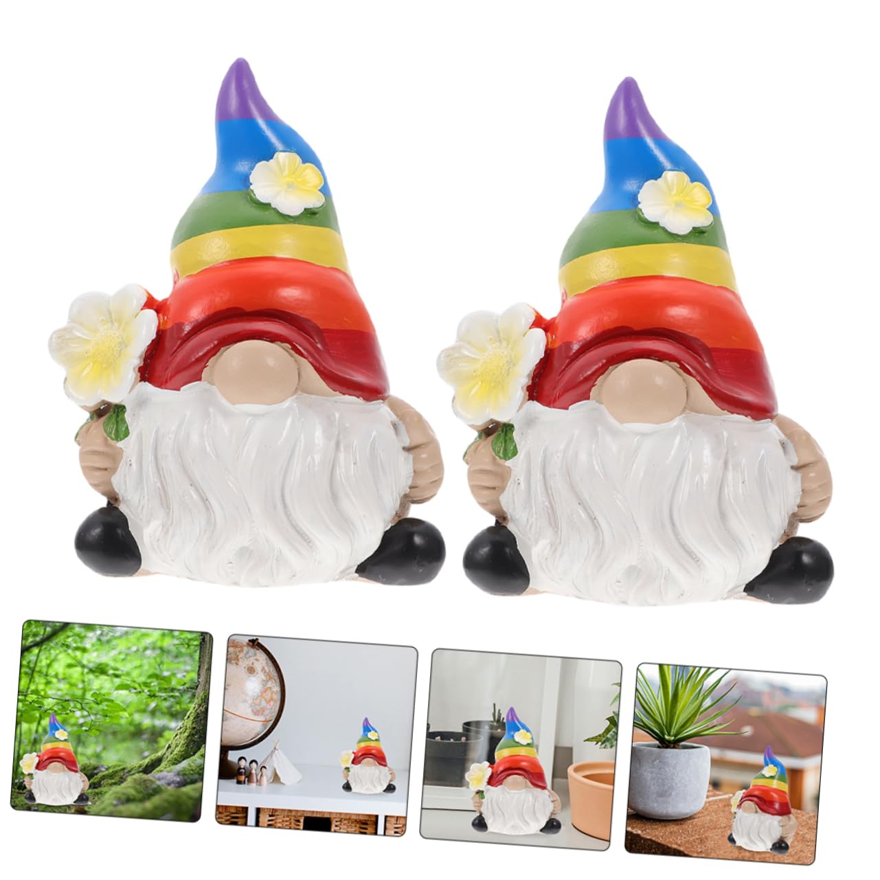 HEMOTON 3 Sätze Garten Statue Lustige Gartenzwerge Deko Für Außenbereich Und Bruchfest Für Garten Terrasse Und Innenräume Perfektes Für Gartenliebhaber 2 Stück * 3