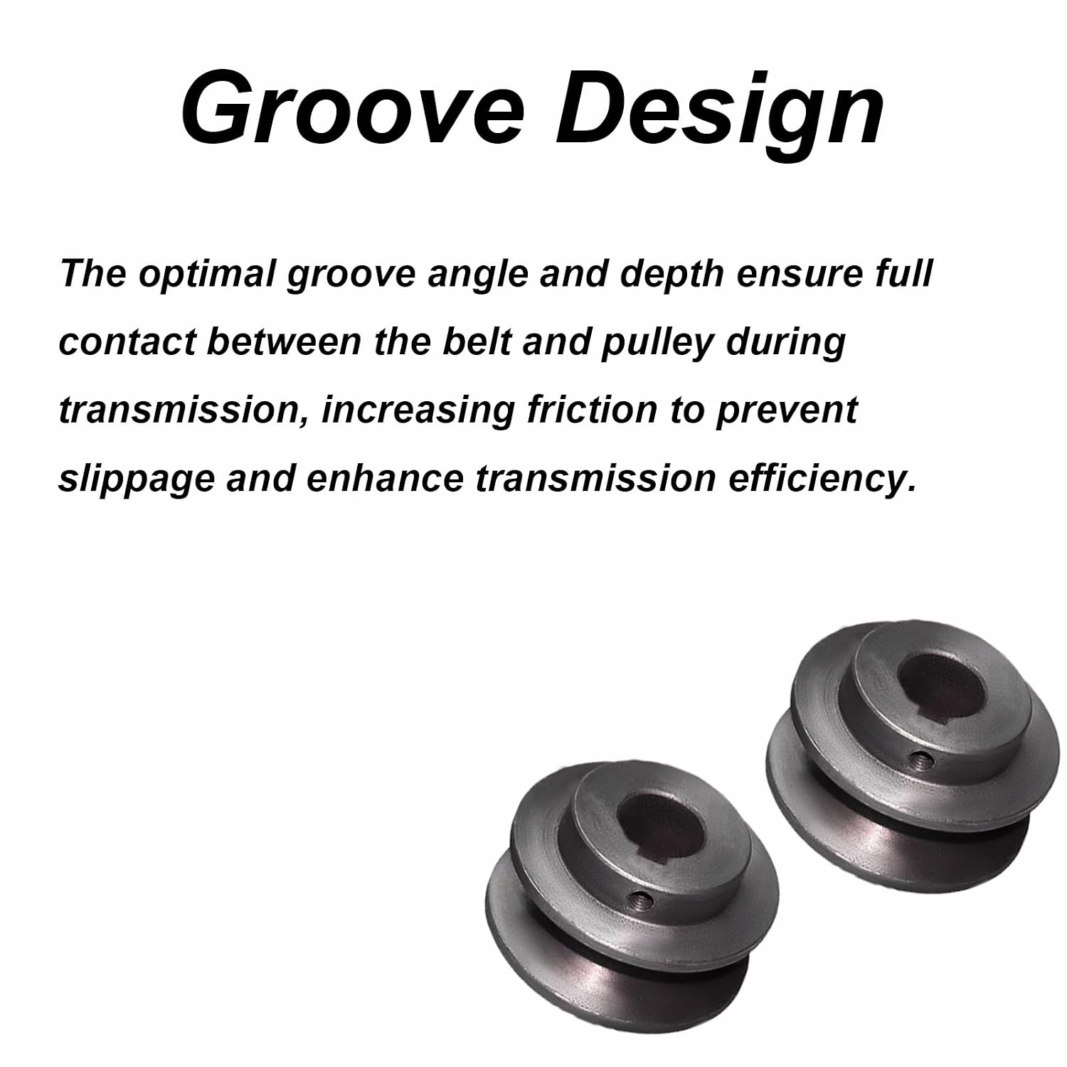 tooloflife Cast Iron V Belt Pulley, Heavy-Duty V-Groove Pulley for Industrial/DIY Power Transmission (20mm/0.79in)