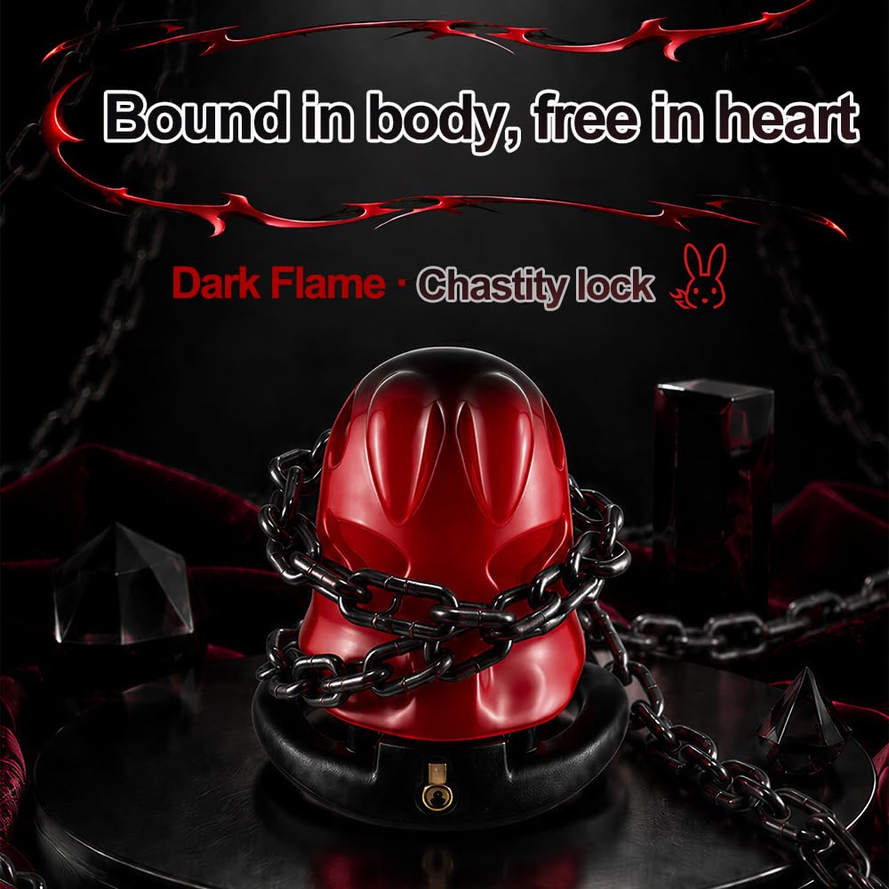 Harz Chastity Cage Set mit 5 Penisringe Bondage Sexspielzeug für Männer