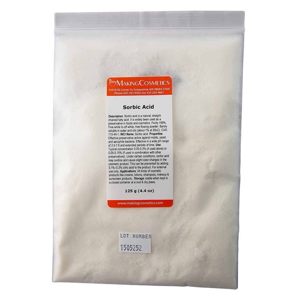 MakingCosmetics - Sorbic Acid - 4.4oz / 125g - Cosmetic Ingredient