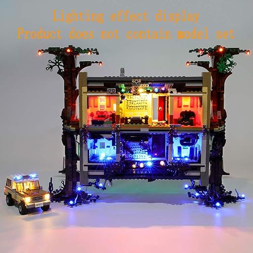 Miniatura 5 de Kit de luces de versión mejorada para Stranger Things The Upside Down - Compatible con el modelo de bloques de construcción Lego 75810 (juego de