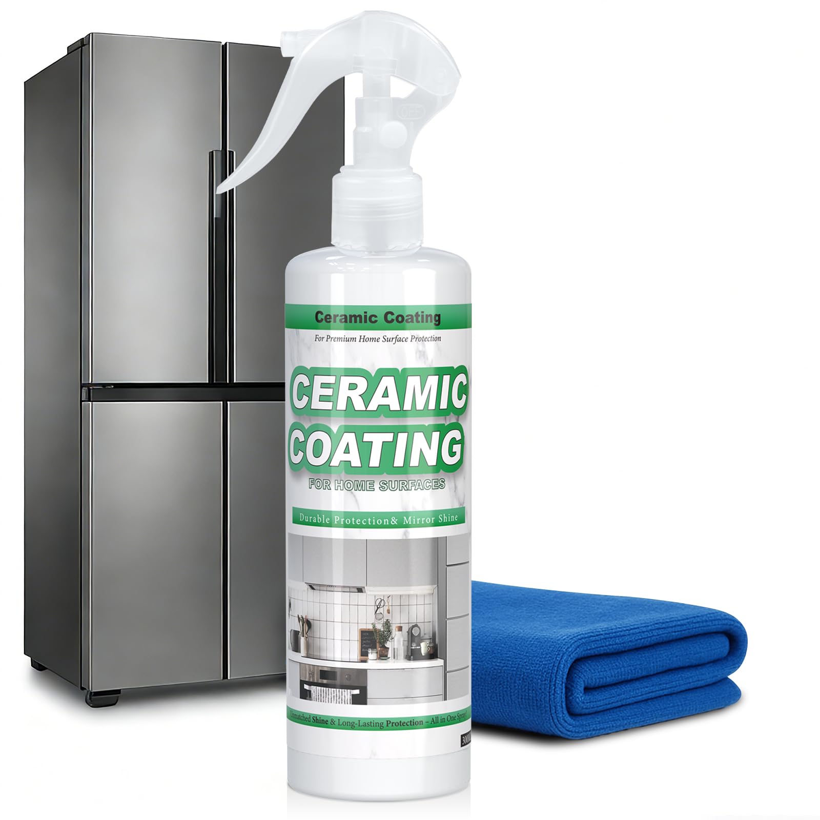 Ceramic Coating Spray Kit, Anti Fingerprint Spray 256ml