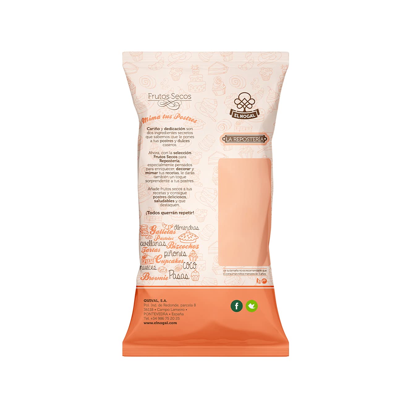 EL NOGAL Frutos Secos Almendra Laminada - Repostería Bolsa, 125