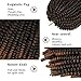 3 Pack Spring Twist Braiding Hair Fluffy Spring Twists Crochet Hair for Black Women 8 Inch Spring Twist Braiding Ombre Color Synthetic Low Temperature Hair Extension 90 Strands T1B 30