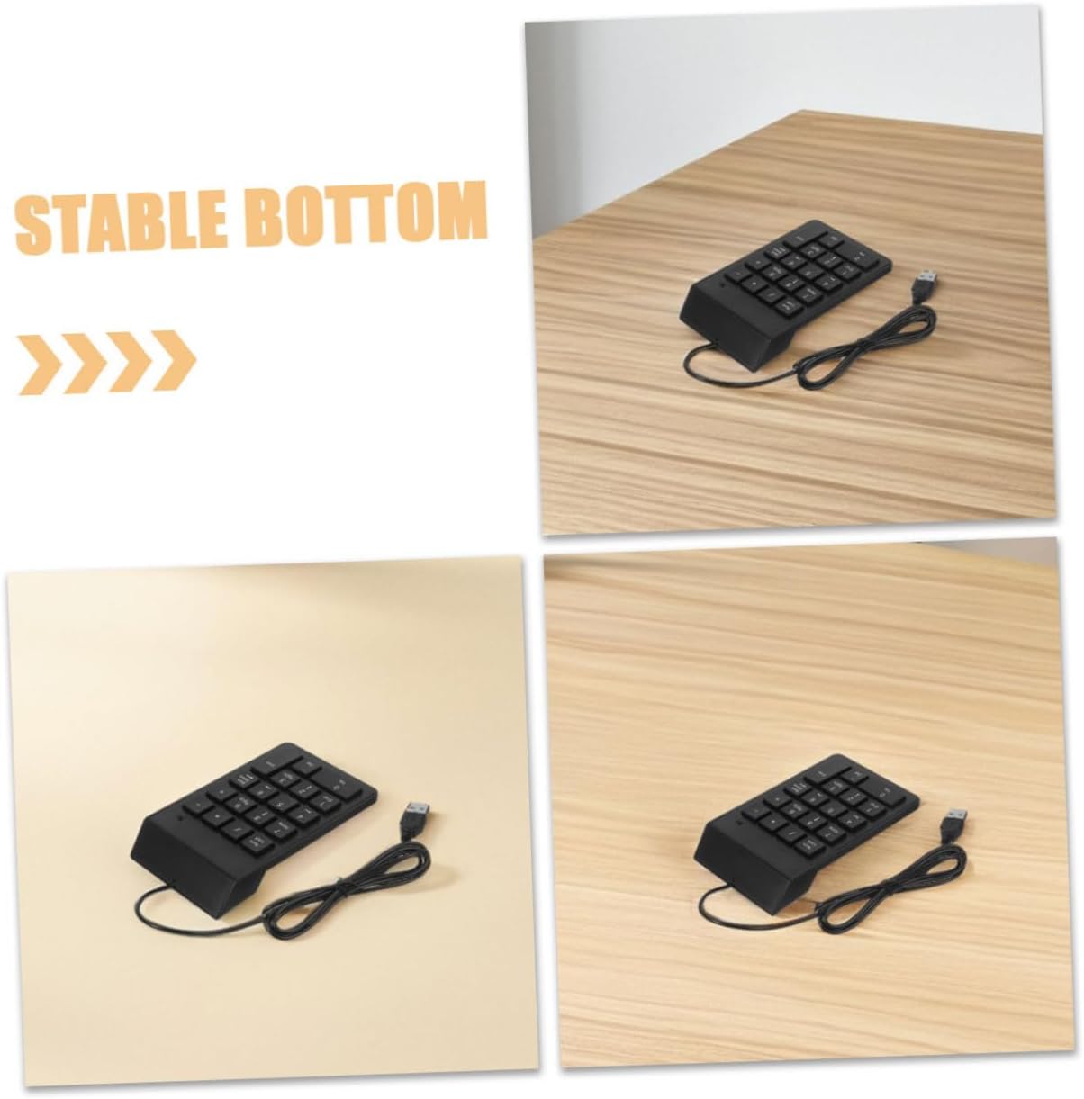 Toddmomy 2pcs USB Numeric Keypad Number Pad for Laptop and Desktop, 18-Key Compact Financial Accounting Keyboard, Wired USB Keypad for Banking and Office Use
