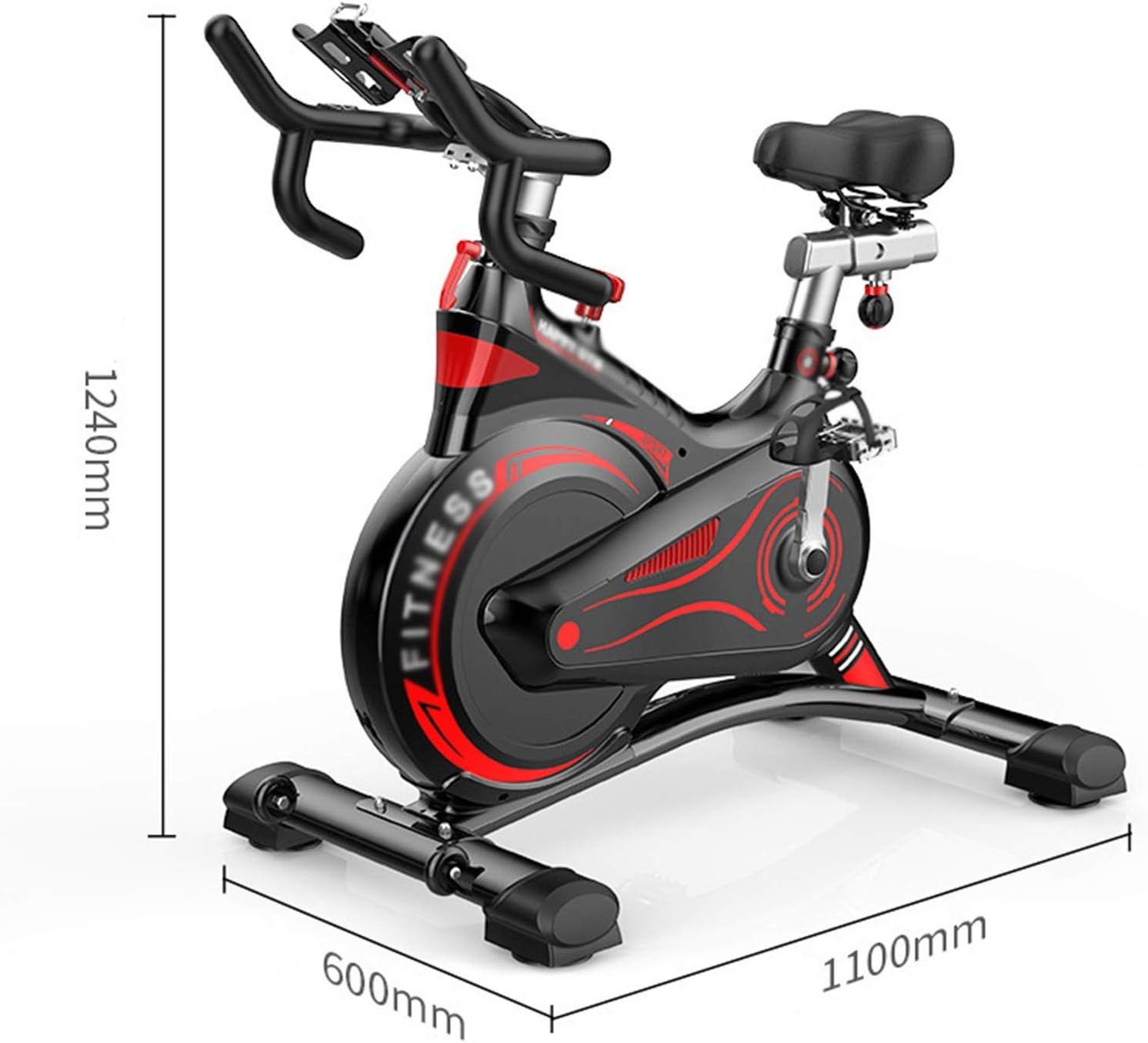 Fashion Sports Bicycle Household Mute Multifunctional Magnetic Control Indoor Exercise Bike Sports Weight Loss Exercise Fitness Equipment