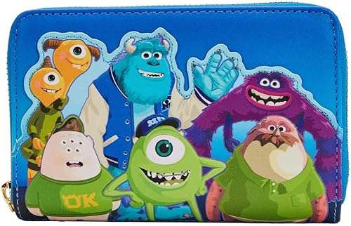 Monster's University Scare Games - Cartera con cremallera, Multi, Loungefly Pixar Monsters University Scare Games - Cartera con cremallera