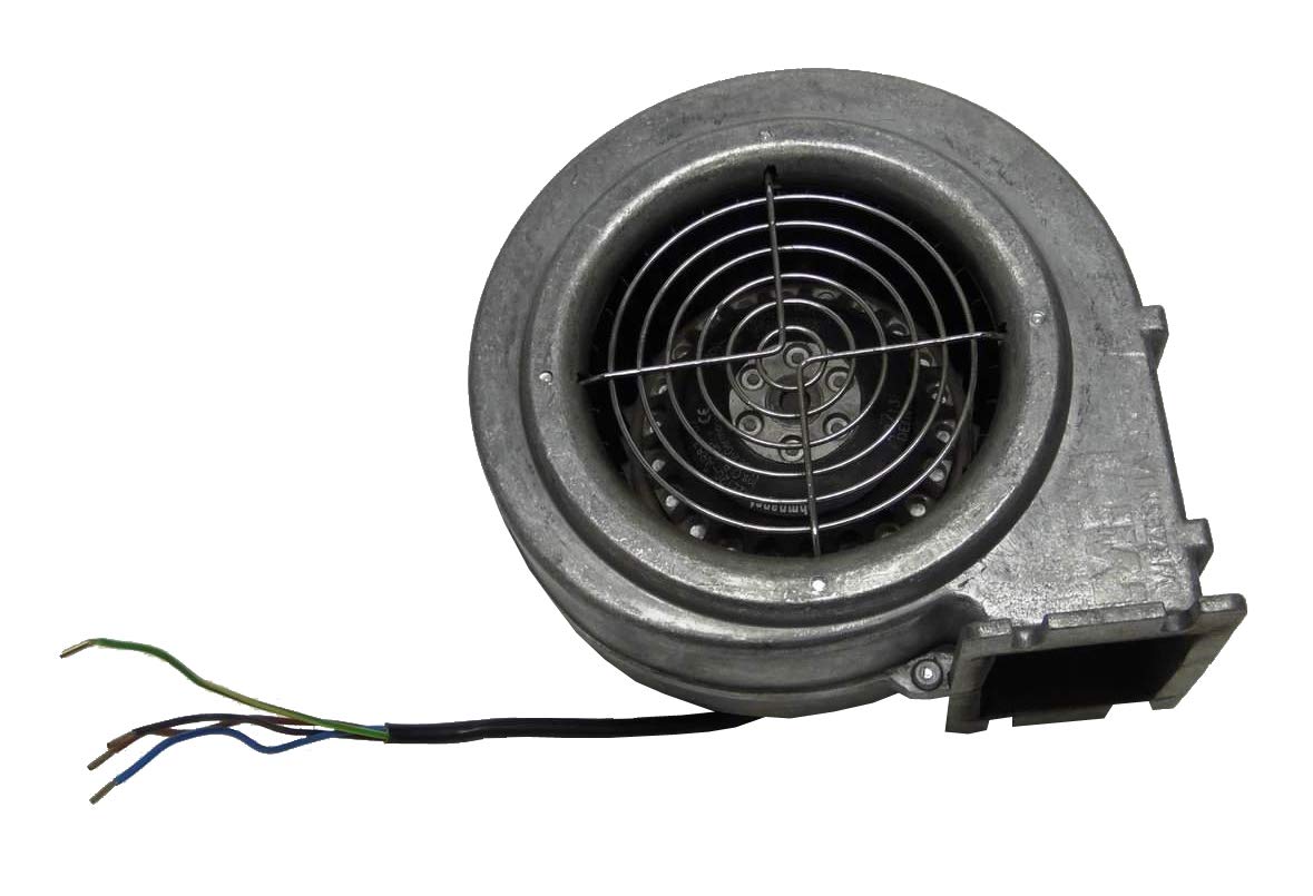 Ventilador en espiral para soplador de pellets y calefacción de pellets