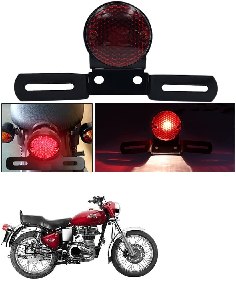 ZNEE SMART Brake Light Tail Light Stop Light LAMP Round Design Motorcycle for Royal Enfield Bullet 350 Twinspark
