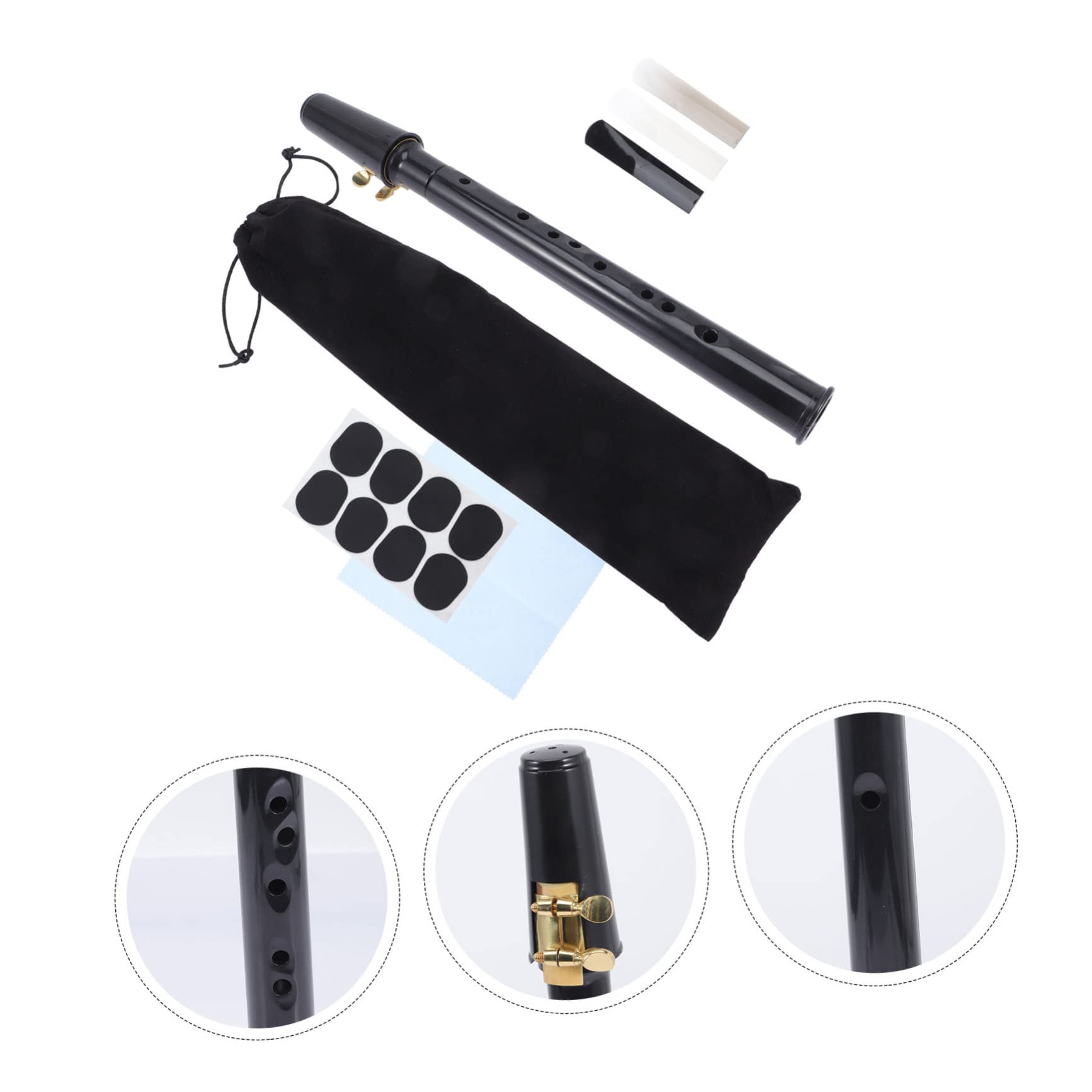 CORHAD 1juego Mini Saxofón De Bolsillo c Funda y Accesorios Instrumento Portátil Para Principiantes Clases De y Ocasiones Especiales