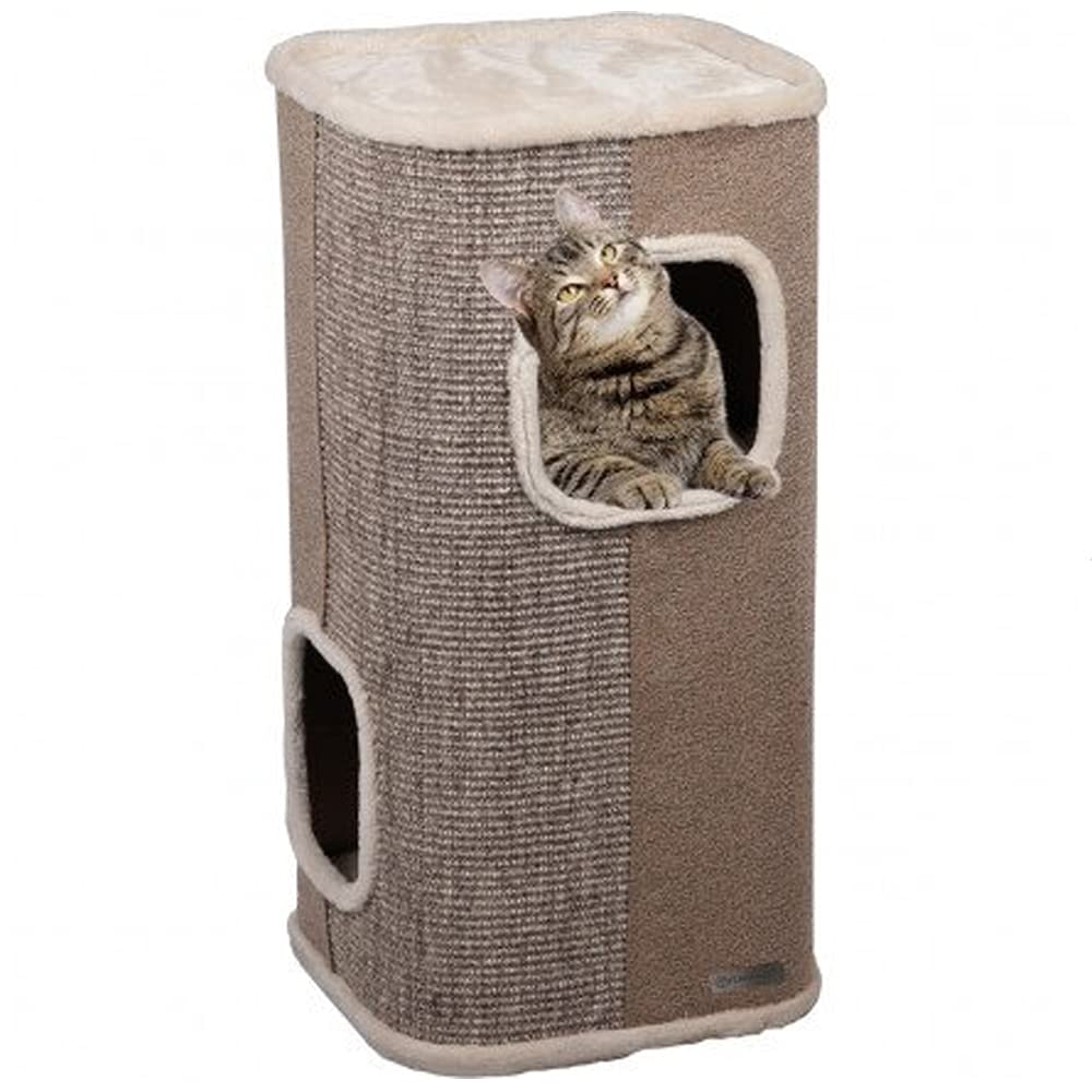 Flamingo SCRATCHING BARREL GEORGE BEIGE M 40x40x80CM
