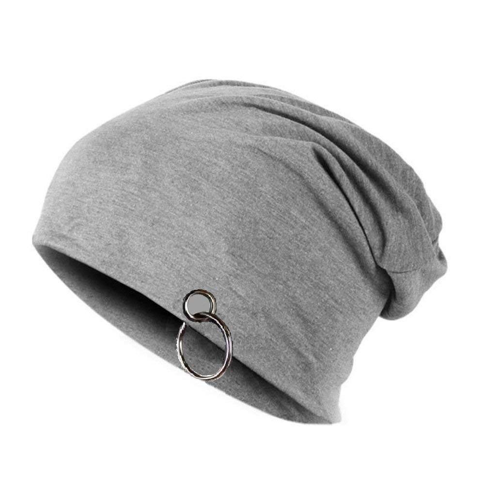 JMP Unisex Cotton Ring Beanie, Ring Cap for All The Seasons (Grey