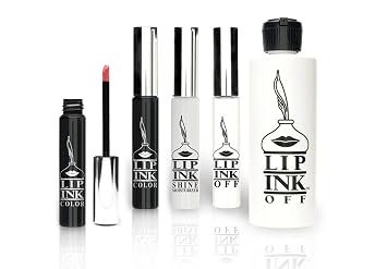 Lip Ink Organic Vegan 100% Smearproof Lip Stain Sampler Kit Champagne & Ultra Berry