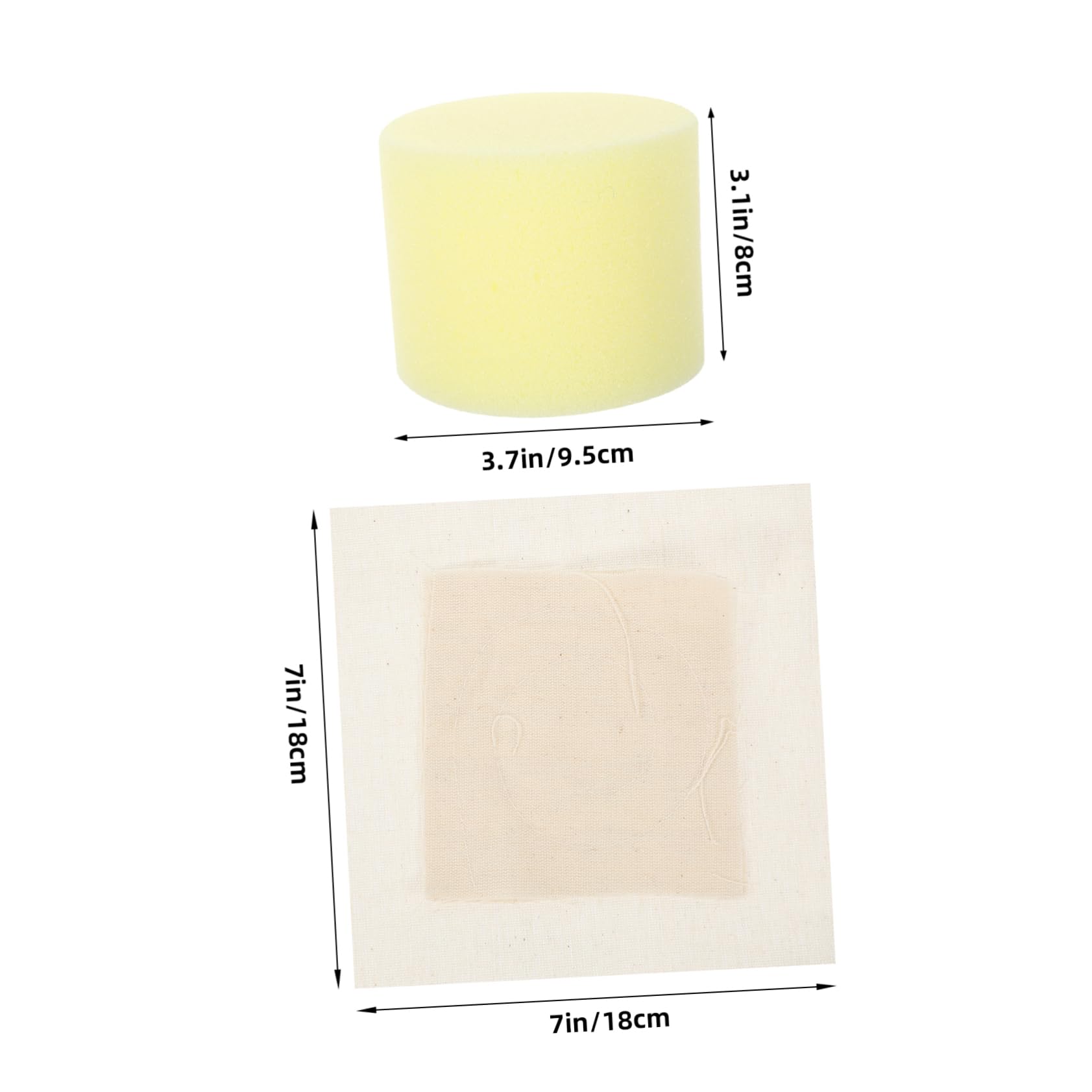 Cabilock Oil Spread Brush Pancake Oil Brush Replace Fabric Convenient Cooking Random