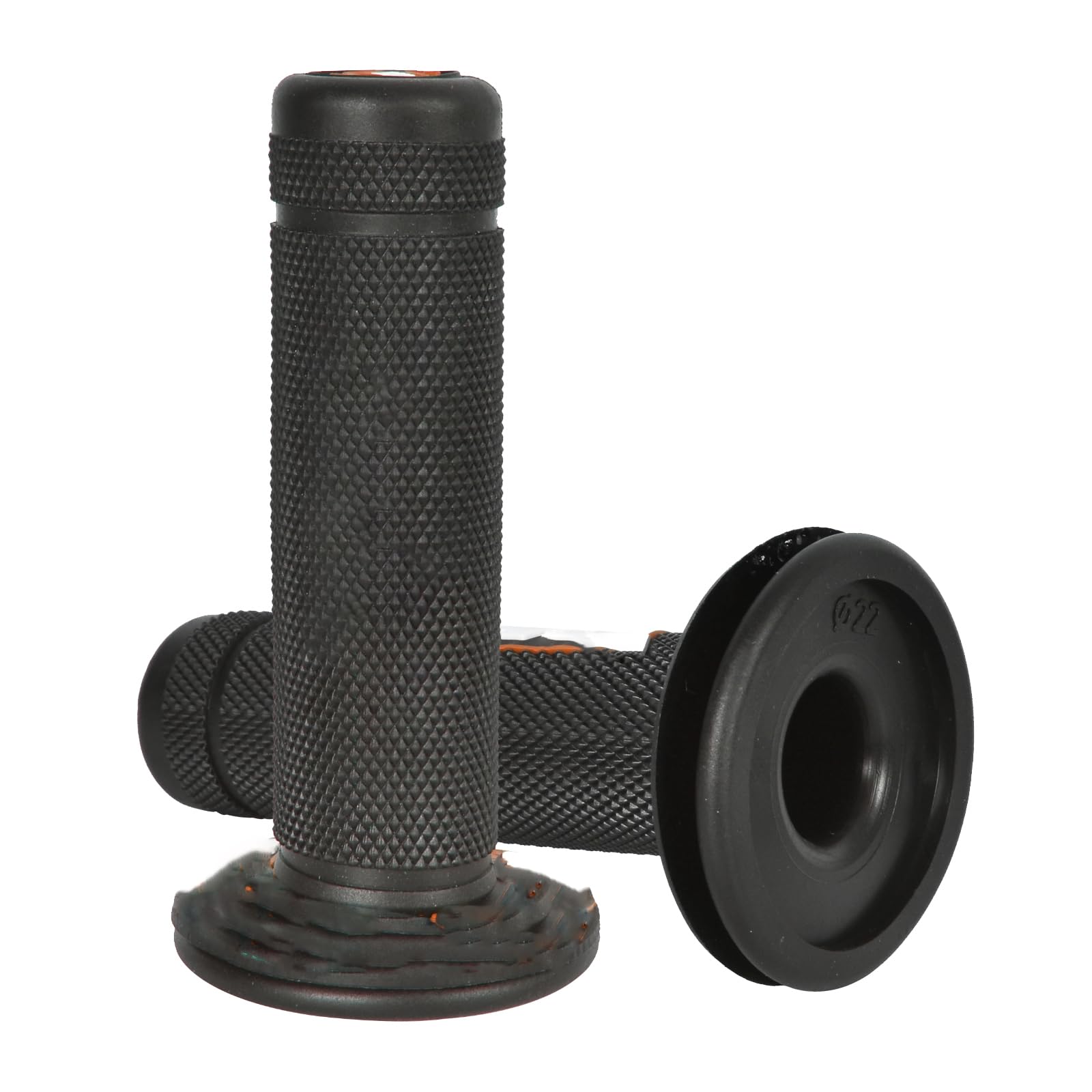 Motorcycle Handle Grips - Universal Silicone Motocross Grip, Non-Slip Durable Off-Road φ22φ24 Handle Bar