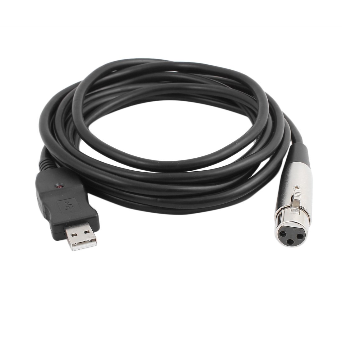 Aexit Kabel mikrofonowy USB XLR żeński do USB męski 3 metry (9,8 stopy) Mikrofon MIC Kabel połączeniowy Złącze studyjnego adaptera audio(Câble de microphone USB XLR femelle à USB mâle 3 mètres Microph