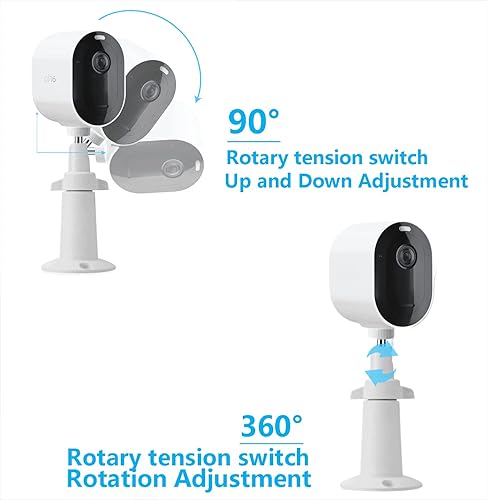 Miniatura 5 de Paquete de 2 soportes de pared de seguridad para Arlo Pro, Pro 2345, UltraUltra 2Arlo Essential, Wyze Cam Pan V3 Wyze Cam exteriorWyze Cam V3V2,