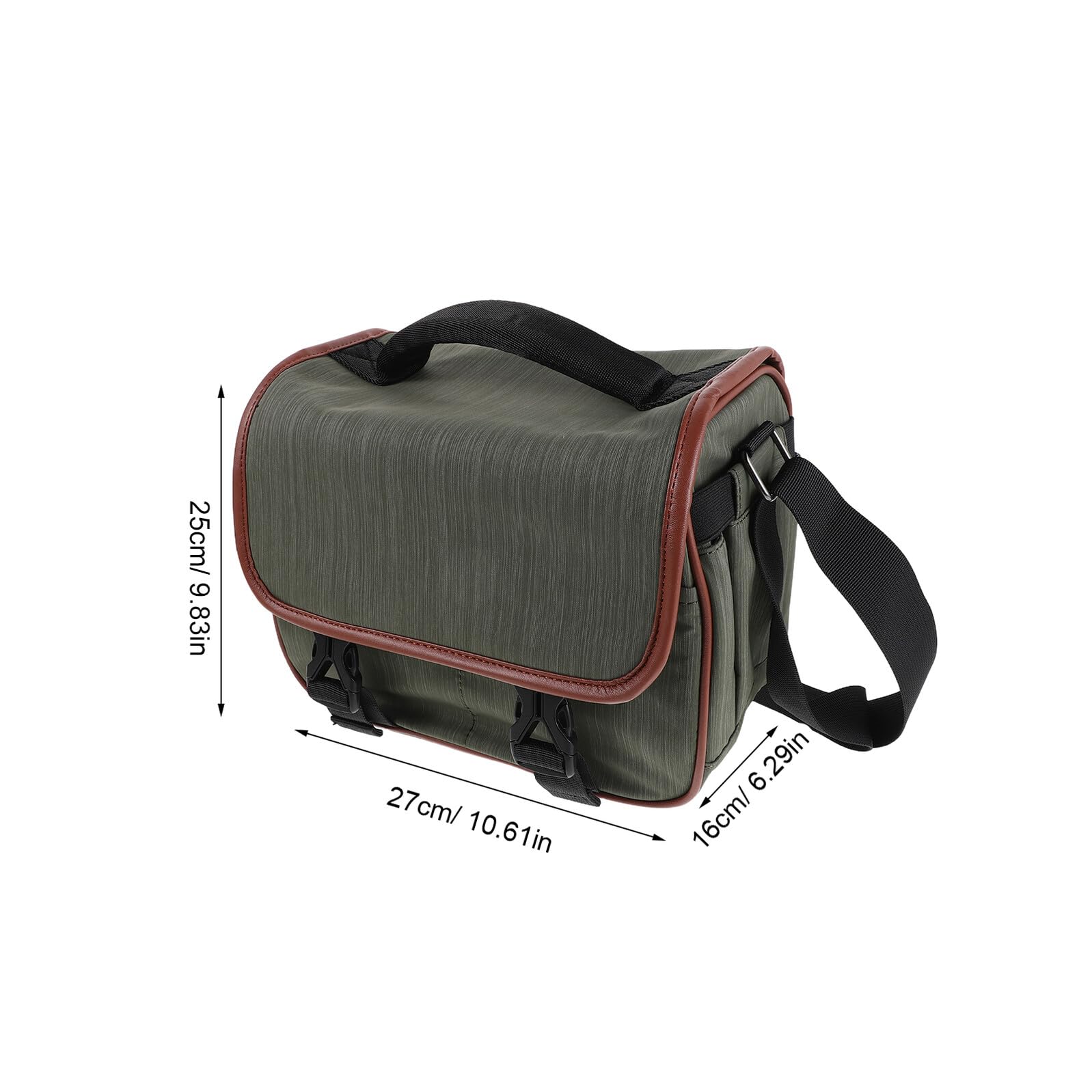 Borsa Tracolla per Fotocamera Custodia Protettiva per Reflex Digitale e Mirrorless con Tasche Interne per Obiettivi e Accessori Realizzata in Nylon Resistente per Trasporto