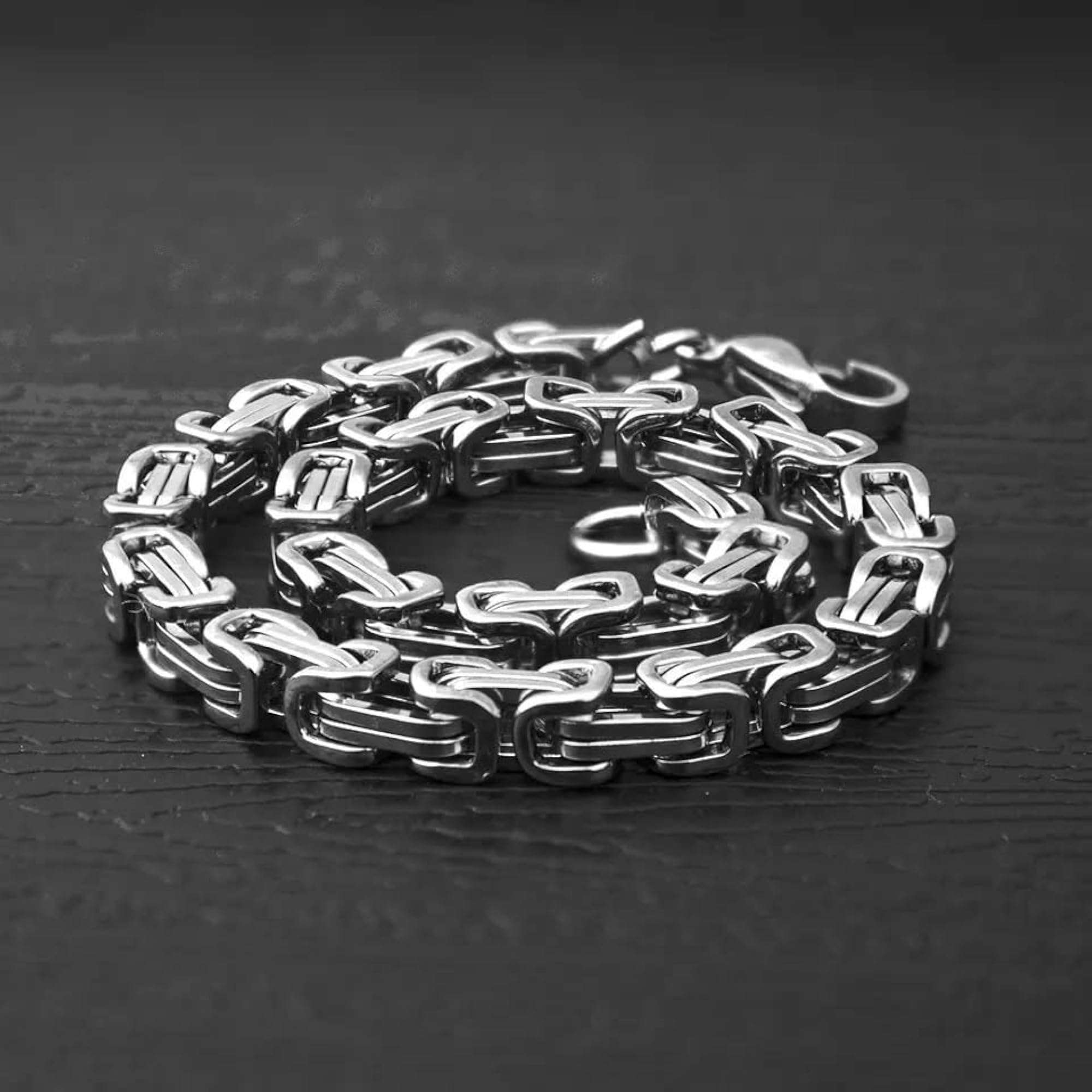 MASCULINE 8mm Stainless Steel Bracelet for Men