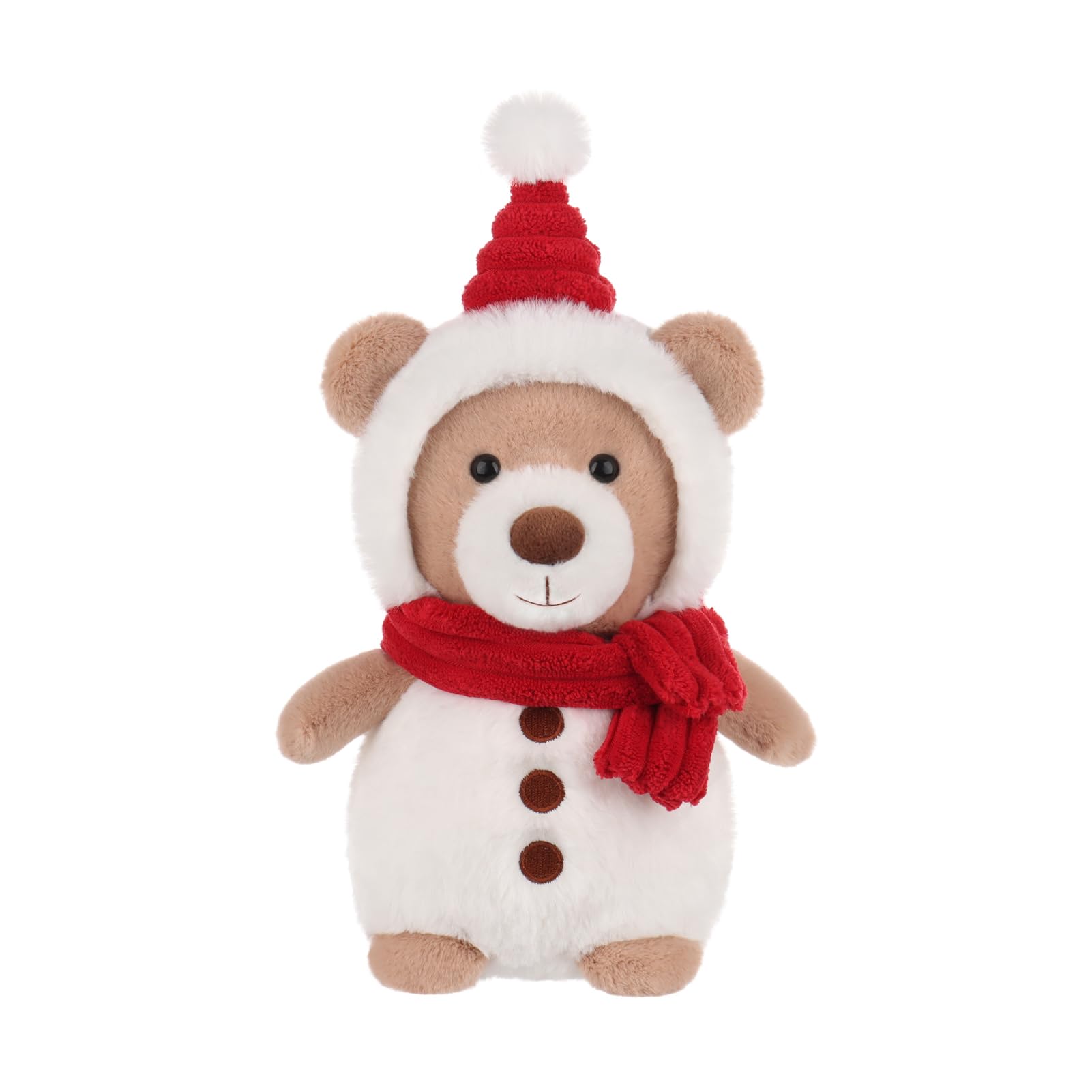 Apricot Lamb White Snow Bear Plushies Stuffed Animals for Kids, Soft Cute Plush Toys for Baby Girl and Boy, Fluffy White Snow Bear