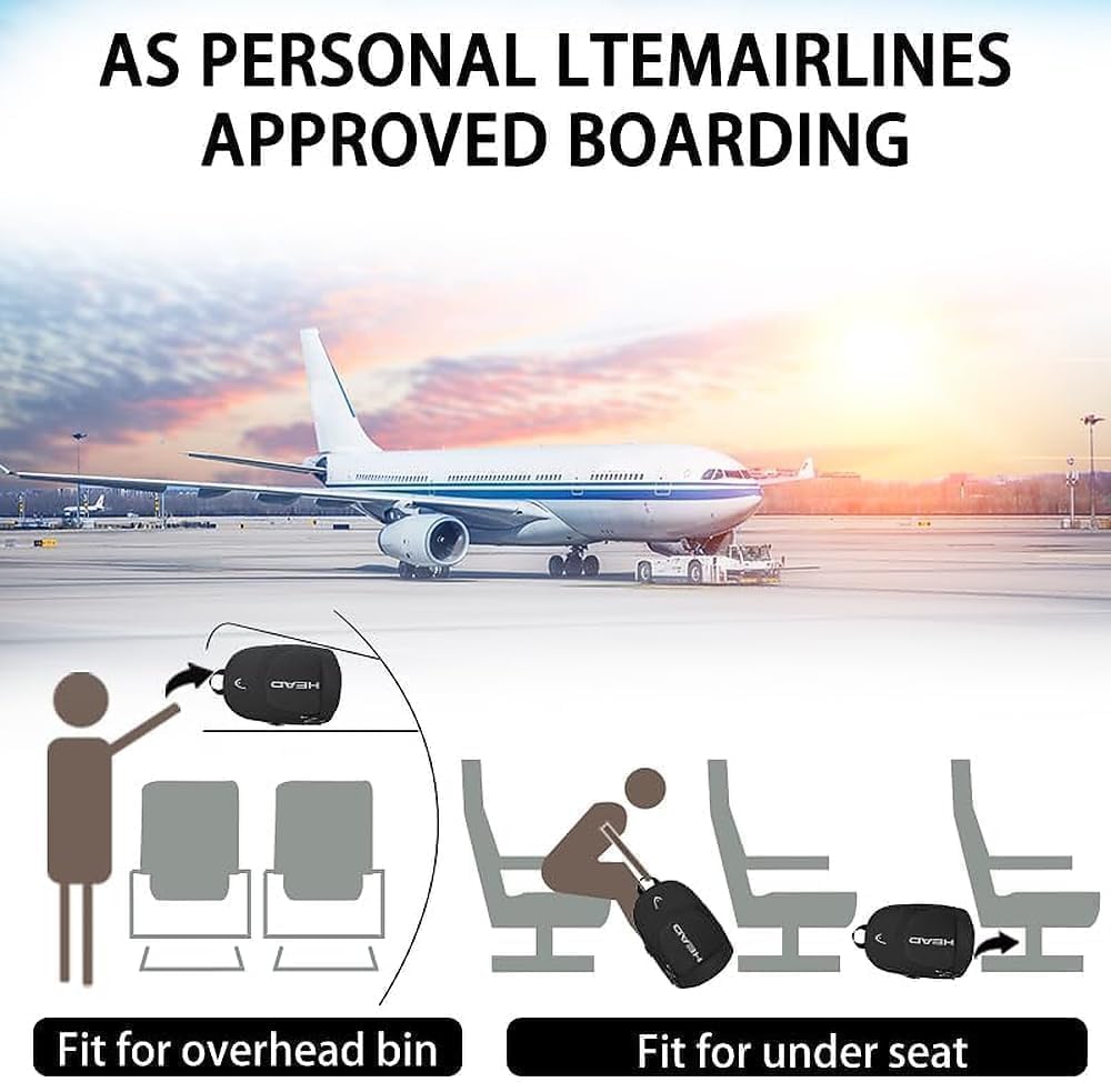 HEAD Waterproof Travel Backpack for Men, Lightweight 15.6 Inch Laptop Backpack with Shoes Compartment, Casual Daypack College Backpacks with 8 Pockets for Overnight/Sports Gym/Work/Fitness - Image 7