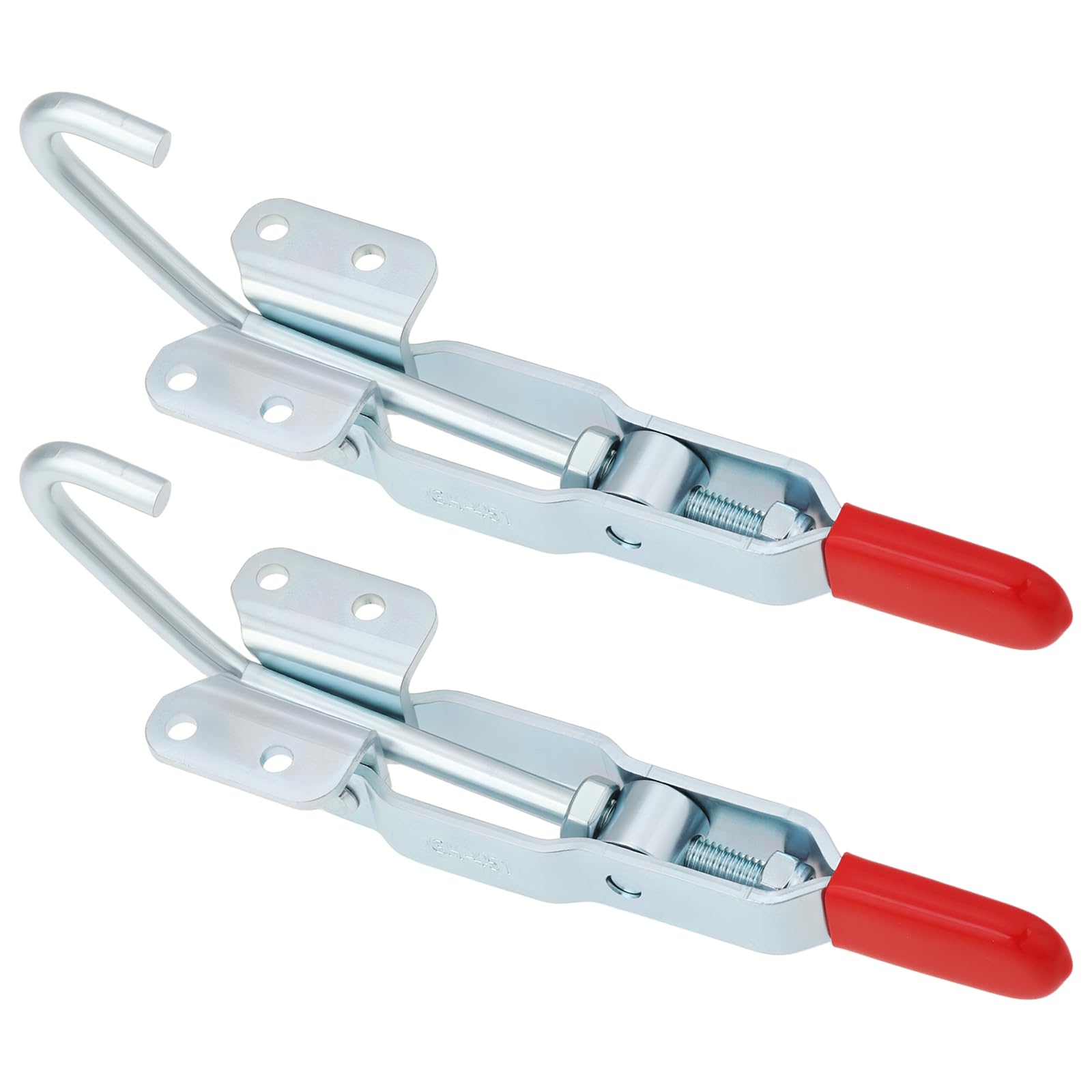 OTOTEC 2pcs J-Hook Toggle Clamp 170kg Capacity 143x49mm Quick Holding Draw Latch Clamp for Mechanical Equipment